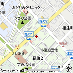 シャディサラダ館恵庭駅前店周辺の地図