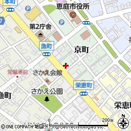 すき家恵庭京町店周辺の地図