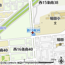 稲田小学校前周辺の地図
