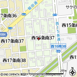 北海道帯広市西１６条南37丁目周辺の地図