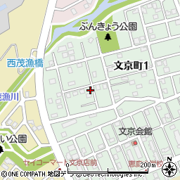 〒061-1425 北海道恵庭市文京町の地図
