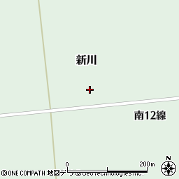 北海道幕別町（中川郡）新川周辺の地図