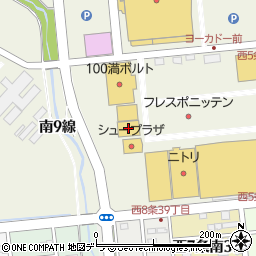 ユニクロフレスポ帯広稲田店周辺の地図