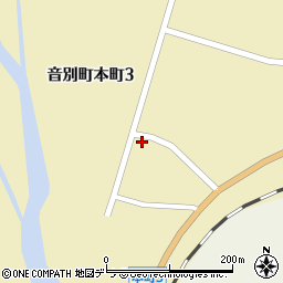 北海道釧路市音別町本町3丁目100周辺の地図