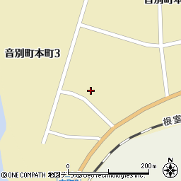 北海道釧路市音別町本町3丁目61周辺の地図
