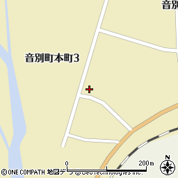 北海道釧路市音別町本町3丁目60周辺の地図