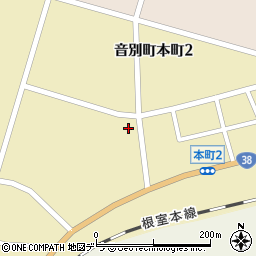 北海道釧路市音別町本町3丁目50周辺の地図