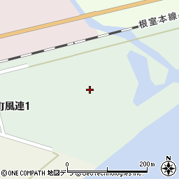 北海道釧路市音別町風連周辺の地図