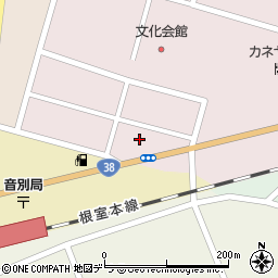 北海道釧路市音別町朝日2丁目15周辺の地図