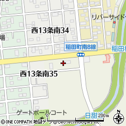 セブンイレブン帯広稲田通店周辺の地図