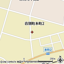北海道釧路市音別町本町2丁目52周辺の地図