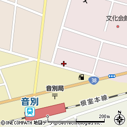 北海道釧路市音別町朝日2丁目34周辺の地図