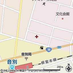 北海道釧路市音別町朝日2丁目30周辺の地図