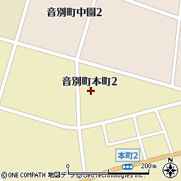 北海道釧路市音別町本町2丁目73周辺の地図