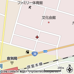北海道釧路市音別町朝日2丁目58周辺の地図
