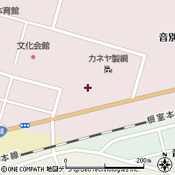 北海道釧路市音別町朝日2丁目82周辺の地図