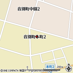 北海道釧路市音別町本町2丁目77周辺の地図