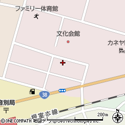 北海道釧路市音別町朝日2丁目63周辺の地図