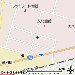 北海道釧路市音別町朝日2丁目61周辺の地図