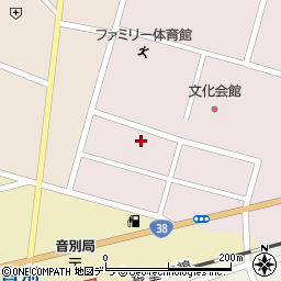 北海道釧路市音別町朝日2丁目50周辺の地図