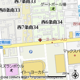 ａｕショップ　帯広稲田店周辺の地図