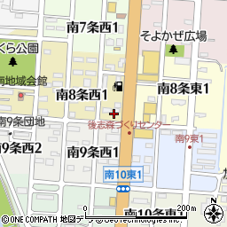 さんぱち 倶知安店周辺の地図