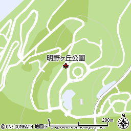 明野ヶ丘公園周辺の地図