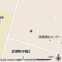 北海道釧路市音別町中園周辺の地図