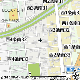 北海道帯広市西３条南32丁目32周辺の地図