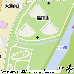 北海道帯広市稲田町周辺の地図