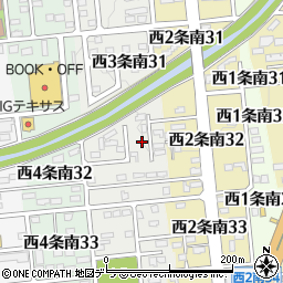 北海道帯広市西３条南32丁目10周辺の地図