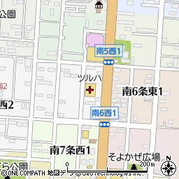 ツルハドラッグ倶知安店周辺の地図