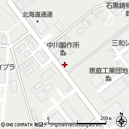 北海道恵庭市北柏木町周辺の地図