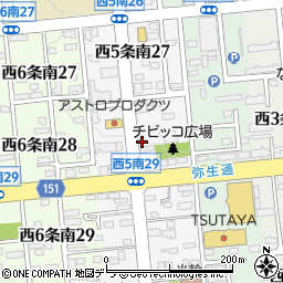 北海道帯広市西５条南28丁目周辺の地図