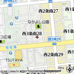 北海道帯広市西３条南28丁目14周辺の地図