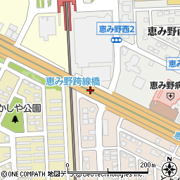 恵み野高架下東有料駐車場周辺の地図