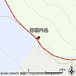 目国内岳周辺の地図