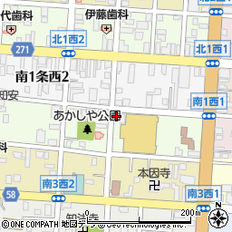 株式会社紅乃花や　ラッキー倶知安店周辺の地図