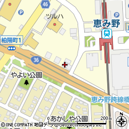 ポラリス恵み野駅前周辺の地図