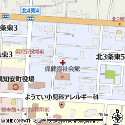 倶知安土地改良区事務所周辺の地図