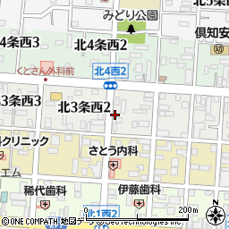 北海道虻田郡倶知安町北３条西2丁目21周辺の地図