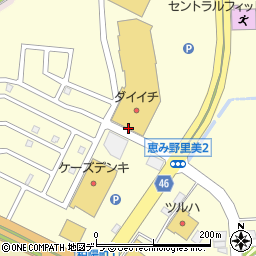 北海道恵庭市恵み野里美周辺の地図