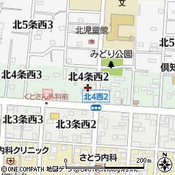 倶知安町役場保育所　倶知安保育所周辺の地図