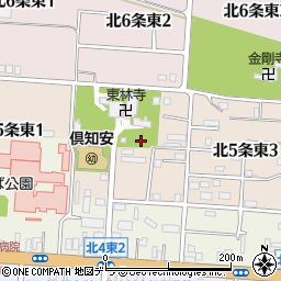 北海道倶知安町（虻田郡）北５条東周辺の地図
