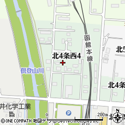 北海道虻田郡倶知安町北４条西4丁目周辺の地図