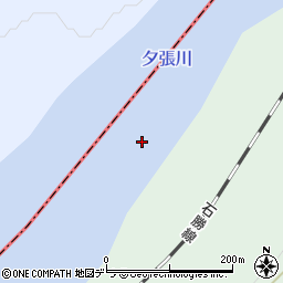 夕張川周辺の地図