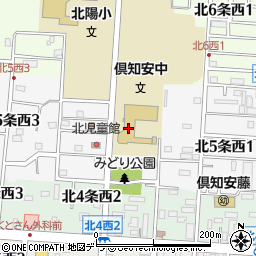 倶知安町立倶知安中学校周辺の地図