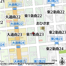 北海道帯広市東１条南23丁目7周辺の地図