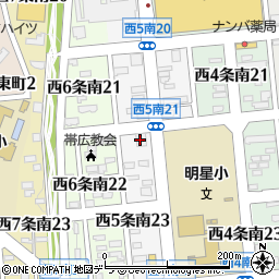 植村土建株式会社　帯広支店周辺の地図