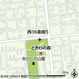 あかしや公園トイレ周辺の地図